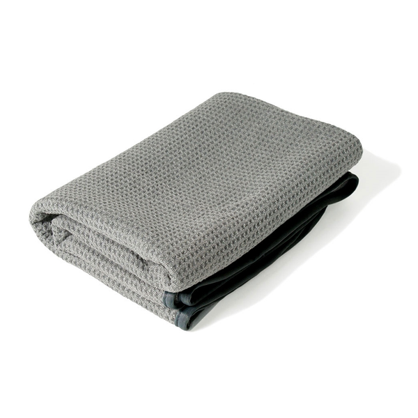 Liquid X Gray Matter Waffle Weave Drying Towel with Silk Edges