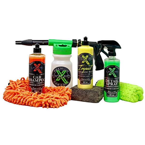 Liquid X Foam Gun Wash and Ceramic Wax Kit LiquidX Car Care