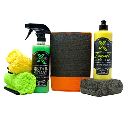 Liquid X Clay Mitt & Ceramic Wax Bundle