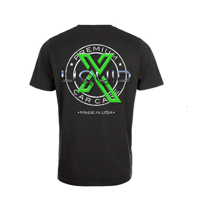 Liquid X Circle Logo Men's T-Shirt - Black