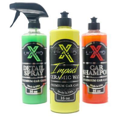 Liquid X Impact Ceramic Wax + FREE Detail Spray & Car Shampoo