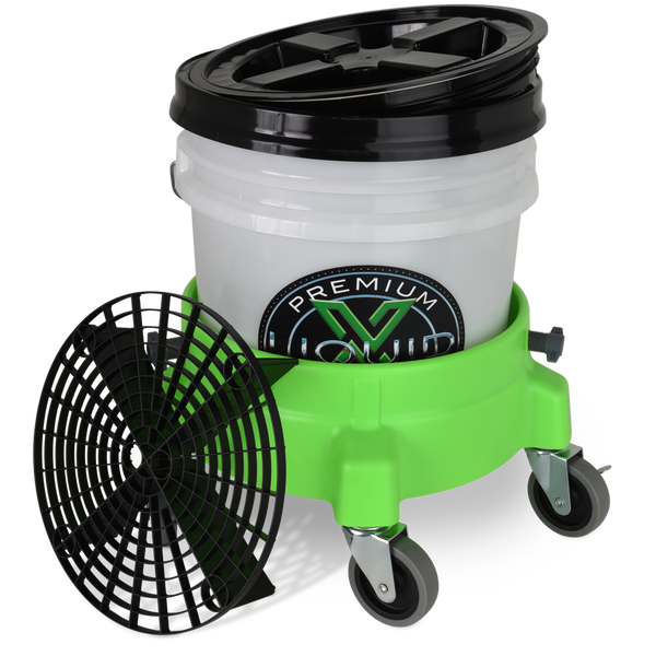 Liquid X Bucket Dolly Lime Green - 3 Casters