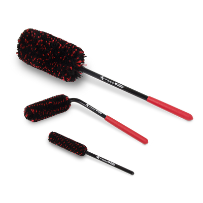 Liquid X Original Wheel Woolies Brushes 3 Piece Kit - Black