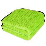 Liquid X Green Xtreme Detail Plush Waffle Weave Towel - 16" x 16"