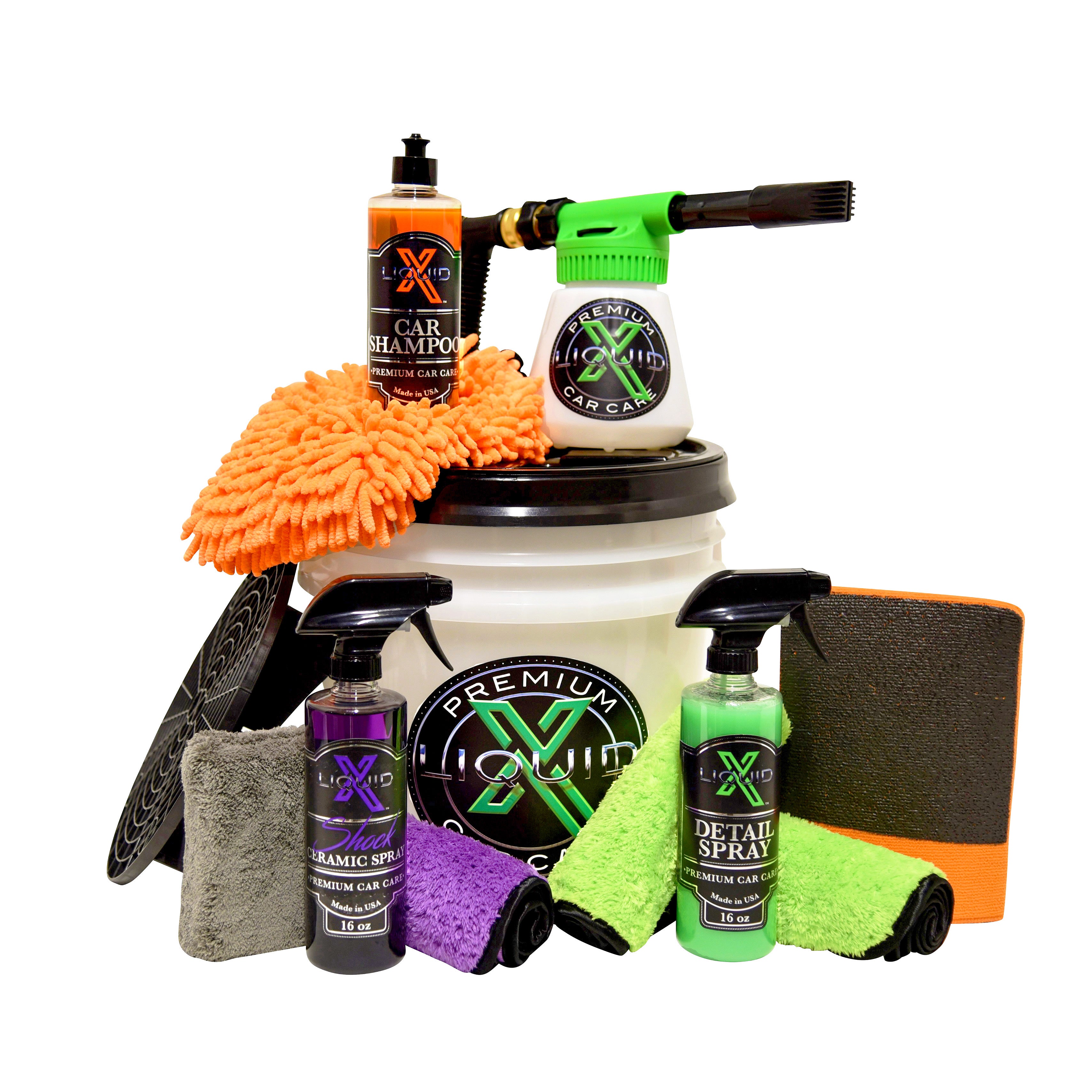 Liquid X Wash & Protect Foam Gun Bucket Kit - LiquidX Car Care