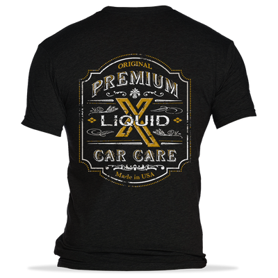 Liquid X Rustic Label Men's T-Shirt - Black